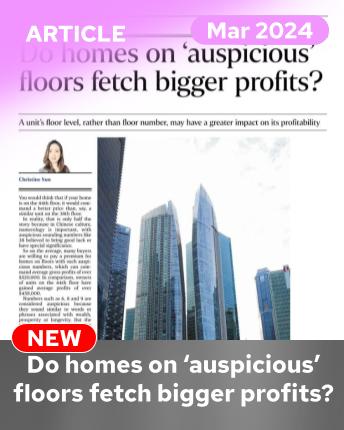 Do homes on auspicious floors fetch bigger profits?